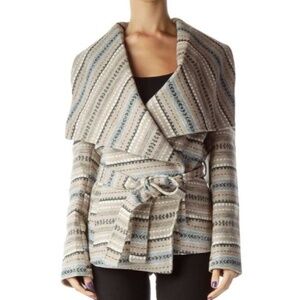BB DAKOTA TRIBAL WRAP COAT WOOL BLEND SZ 2X
